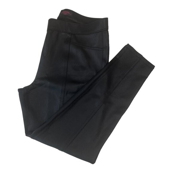 NO BOUNDARIES Women SZ XXL(19) Black Coating Skinny Jegging Pant Pull On Stretch - Picture 1 of 12
